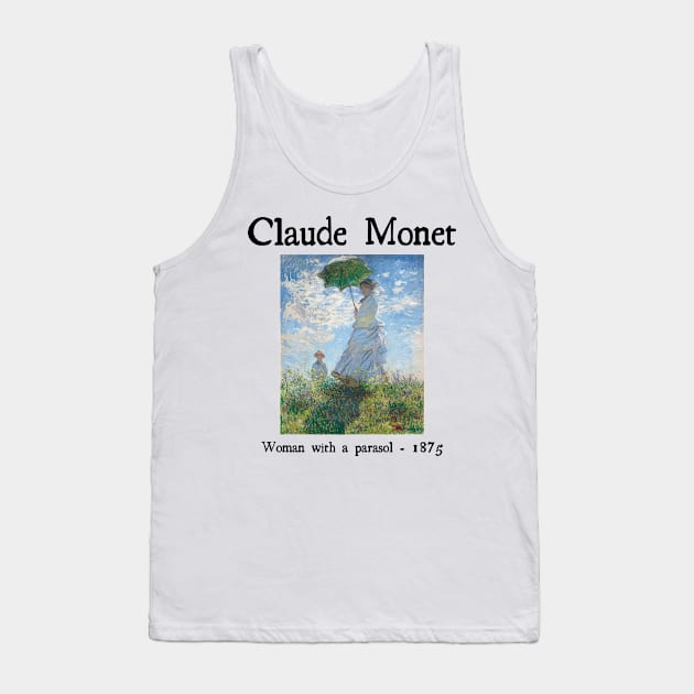 Woman with a parasol by Claude Monet Tank Top by Cleopsys